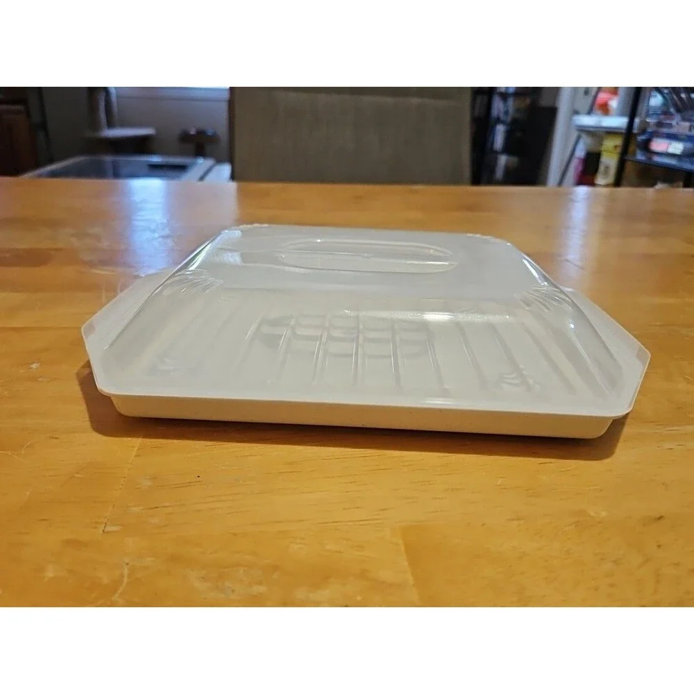 Vintage Nordic Ware Microwave Compact Bacon Rack Freeze Heat & Serve #104
